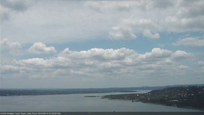 Lake Travis webcam, June 12, 2019 1:00 PM CT