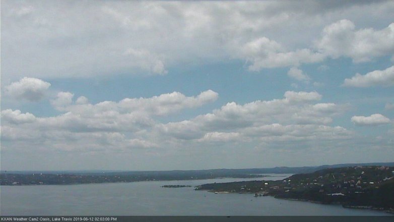 Lake Travis webcam, June 12, 2019 1:05 PM CT
