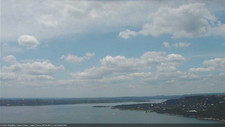 Lake Travis webcam, June 12, 2019 1:10 PM CT