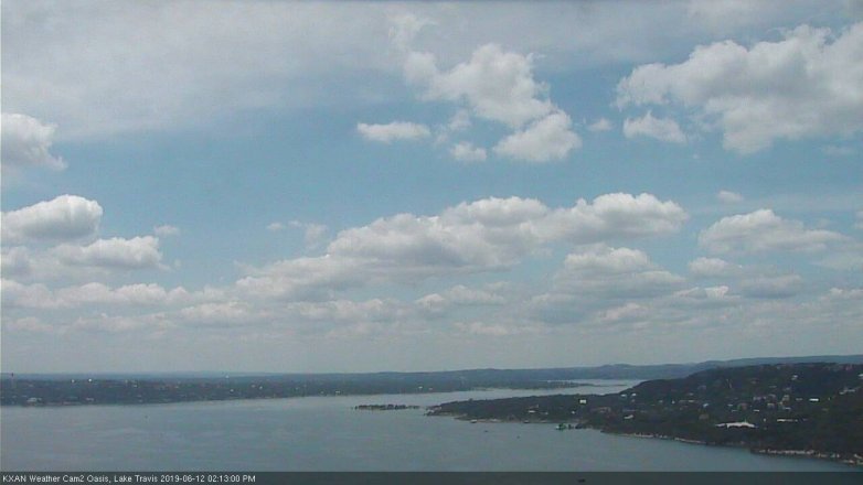 Lake Travis webcam, June 12, 2019 1:15 PM CT