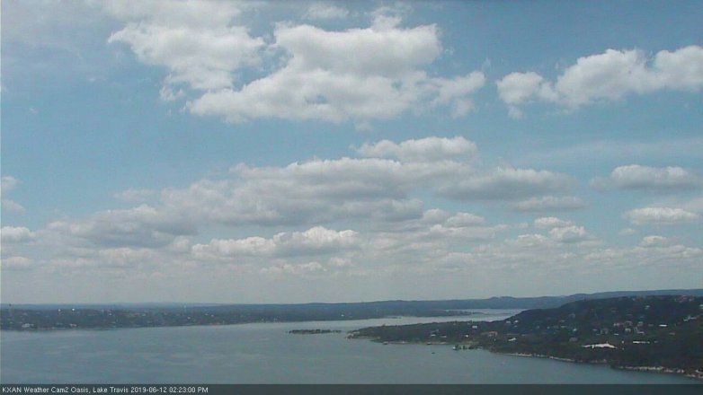 Lake Travis webcam, June 12, 2019 1:25 PM CT