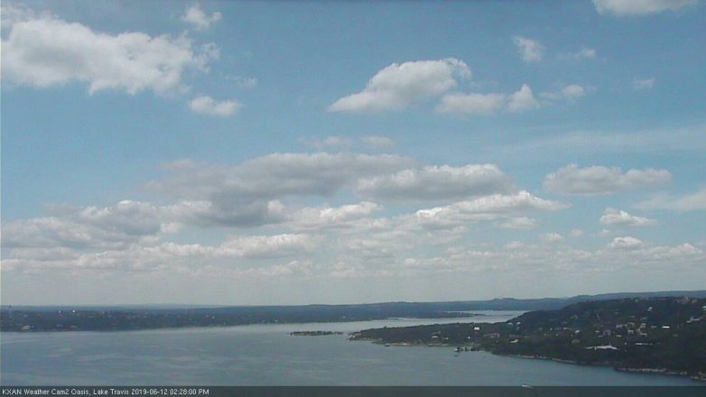 Lake Travis webcam, June 12, 2019 1:30 PM CT