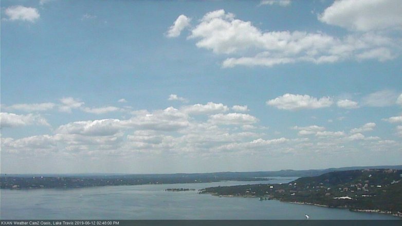Lake Travis webcam, June 12, 2019 1:50 PM CT