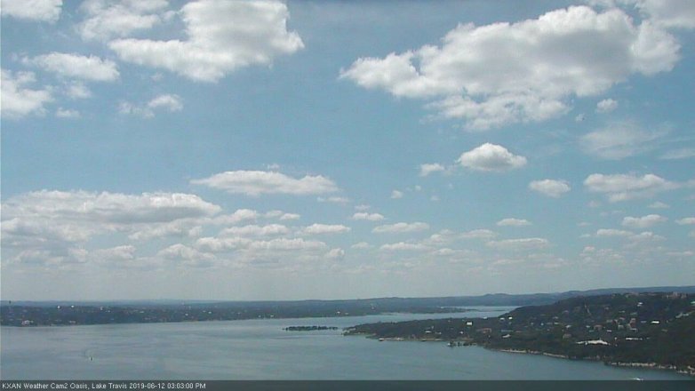 Lake Travis webcam, June 12, 2019 2:05 PM CT