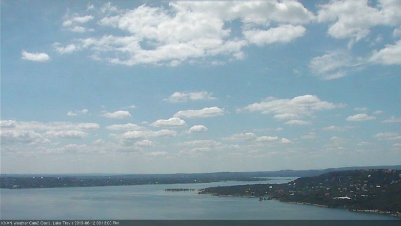 Lake Travis webcam, June 12, 2019 2:15 PM CT
