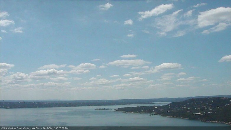 Lake Travis webcam, June 12, 2019 2:25 PM CT