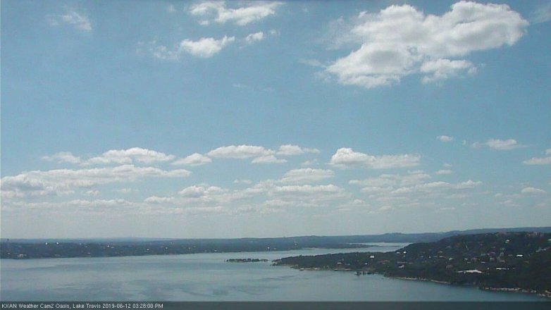 Lake Travis webcam, June 12, 2019 2:30 PM CT