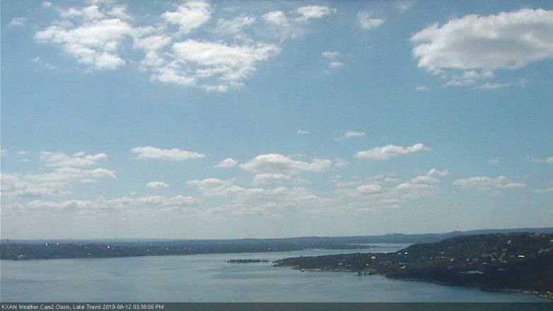 Lake Travis webcam, June 12, 2019 2:40 PM CT