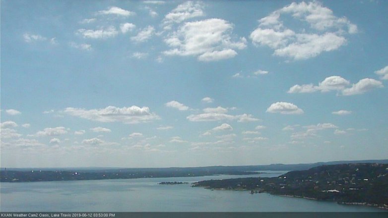 Lake Travis webcam, June 12, 2019 2:55 PM CT