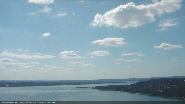 Lake Travis webcam, June 12, 2019 3:10 PM CT