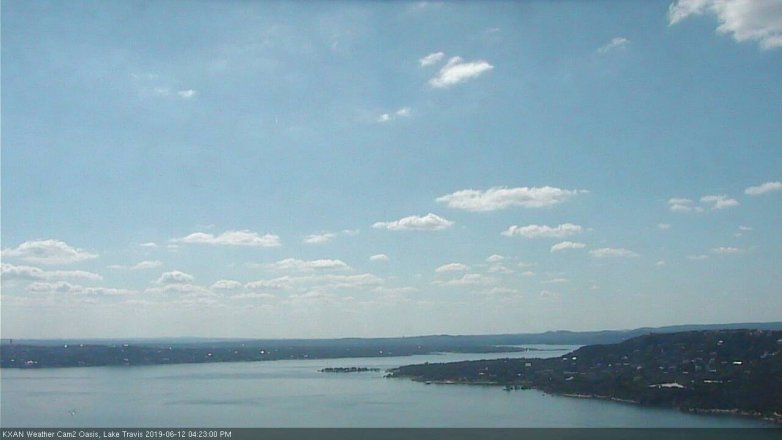 Lake Travis webcam, June 12, 2019 3:25 PM CT