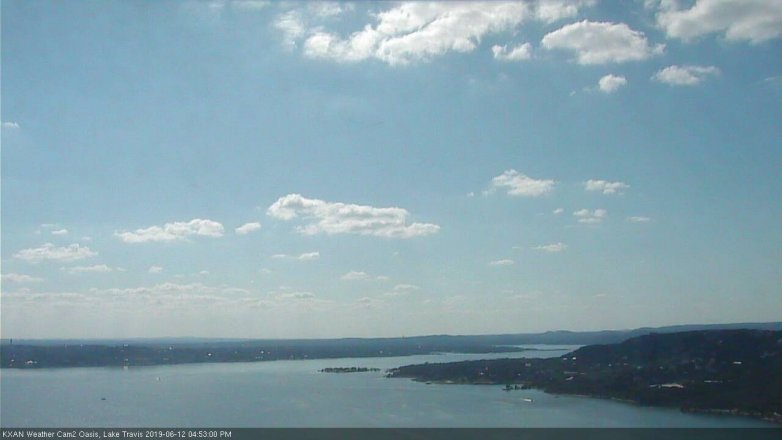 Lake Travis webcam, June 12, 2019 3:55 PM CT