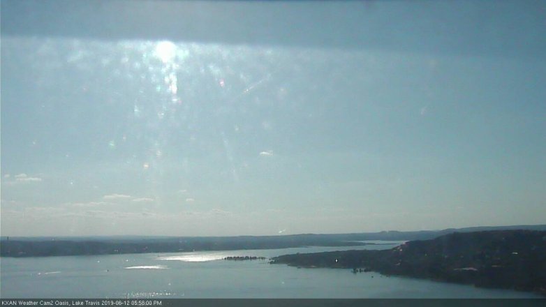 Lake Travis webcam, June 12, 2019 5:00 PM CT