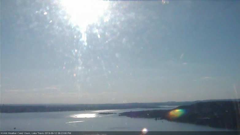 Lake Travis webcam, June 12, 2019 5:25 PM CT