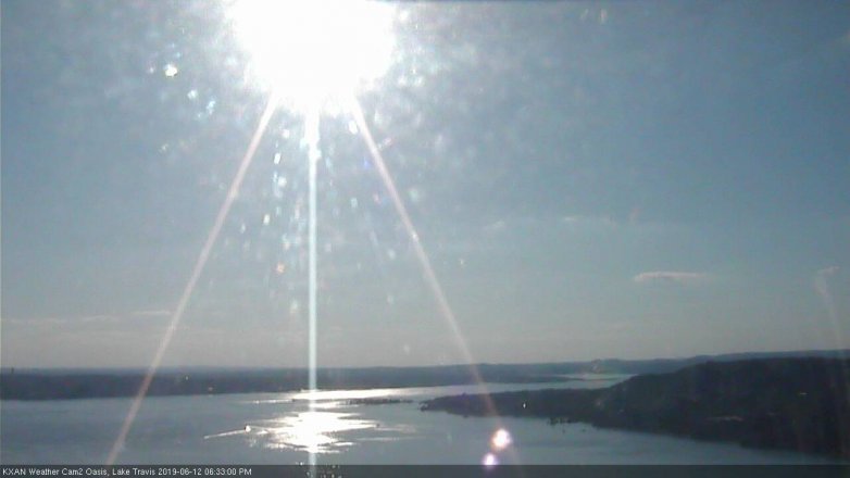 Lake Travis webcam, June 12, 2019 5:35 PM CT
