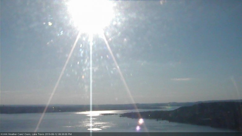 Lake Travis webcam, June 12, 2019 5:40 PM CT