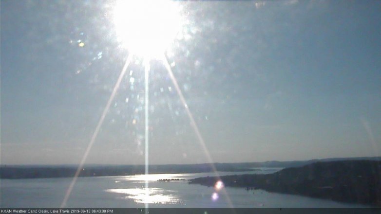 Lake Travis webcam, June 12, 2019 5:45 PM CT