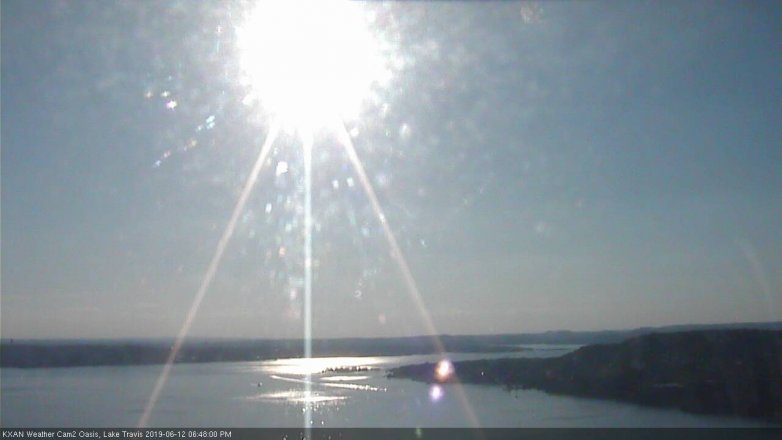Lake Travis webcam, June 12, 2019 5:50 PM CT
