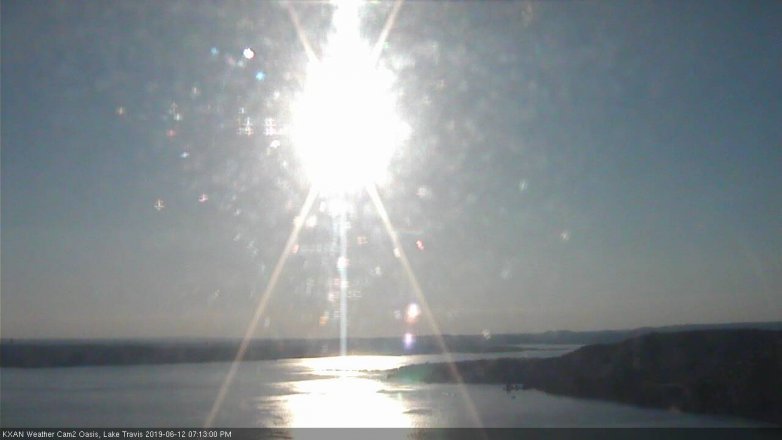 Lake Travis webcam, June 12, 2019 6:15 PM CT
