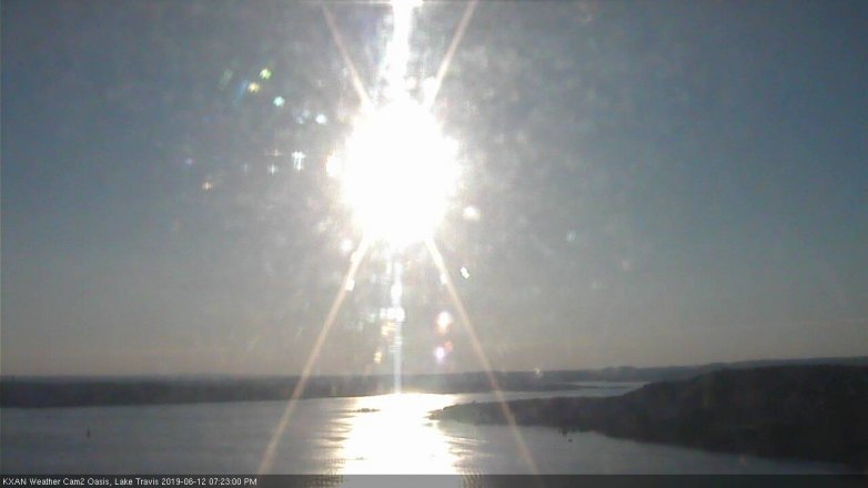 Lake Travis webcam, June 12, 2019 6:25 PM CT