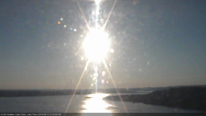 Lake Travis webcam, June 12, 2019 6:30 PM CT