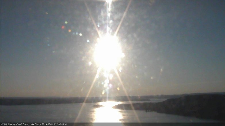 Lake Travis webcam, June 12, 2019 6:35 PM CT