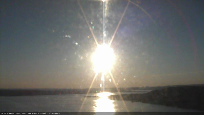 Lake Travis webcam, June 12, 2019 6:50 PM CT