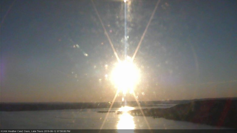 Lake Travis webcam, June 12, 2019 7:00 PM CT