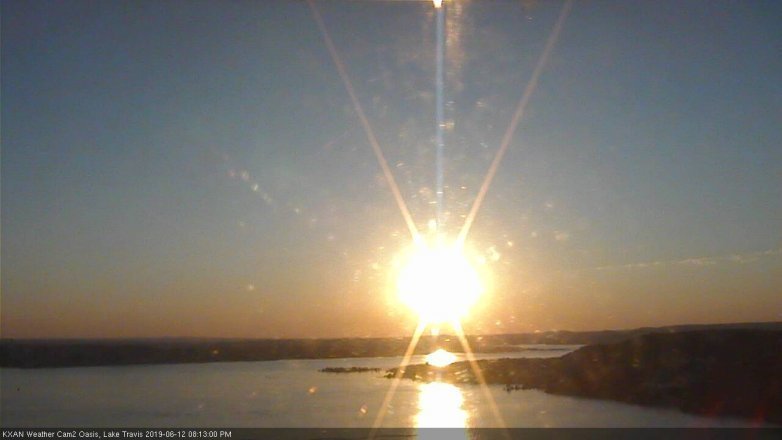 Lake Travis webcam, June 12, 2019 7:15 PM CT