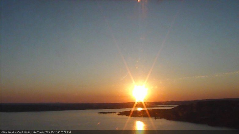 Lake Travis webcam, June 12, 2019 7:25 PM CT