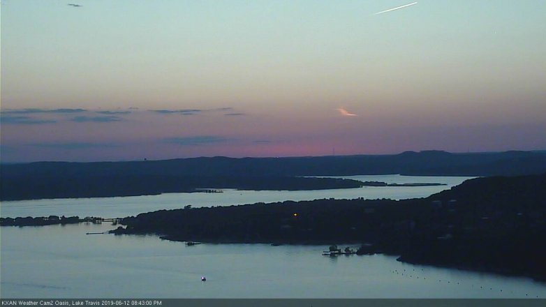 Lake Travis webcam, June 12, 2019 7:45 PM CT