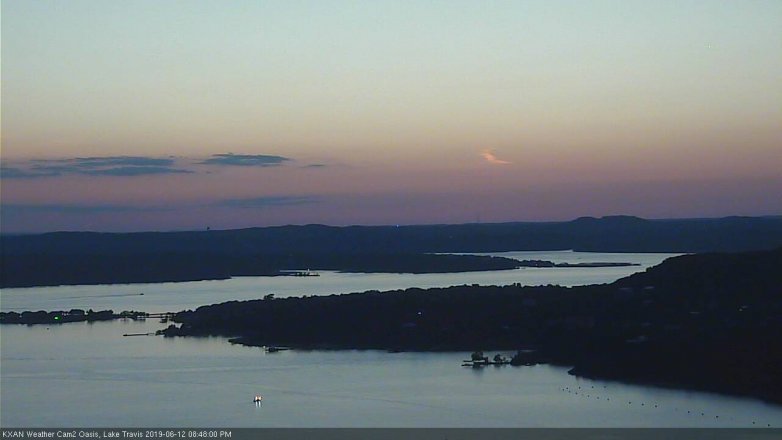 Lake Travis webcam, June 12, 2019 7:50 PM CT