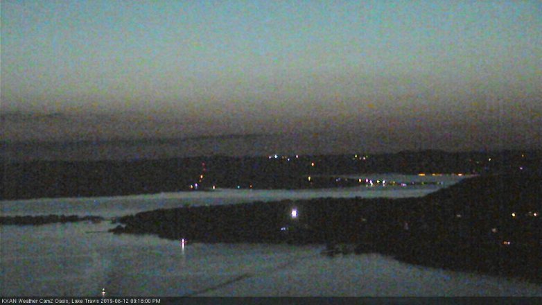 Lake Travis webcam, June 12, 2019 8:20 PM CT