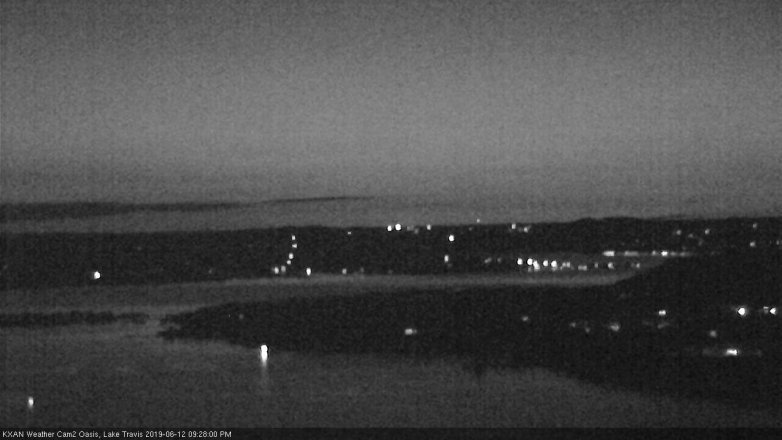 Lake Travis webcam, June 12, 2019 8:30 PM CT