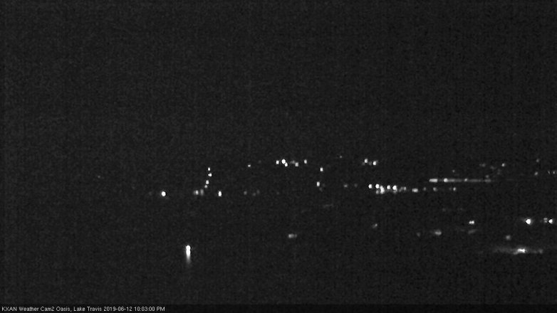 Lake Travis webcam, June 12, 2019 9:05 PM CT