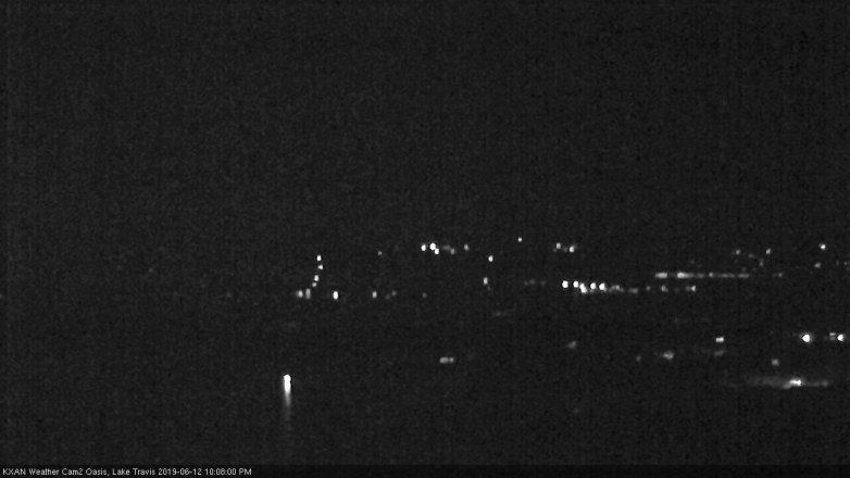 Lake Travis webcam, June 12, 2019 9:10 PM CT