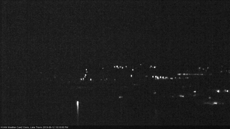 Lake Travis webcam, June 12, 2019 9:20 PM CT