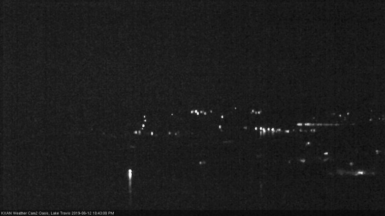 Lake Travis webcam, June 12, 2019 9:45 PM CT
