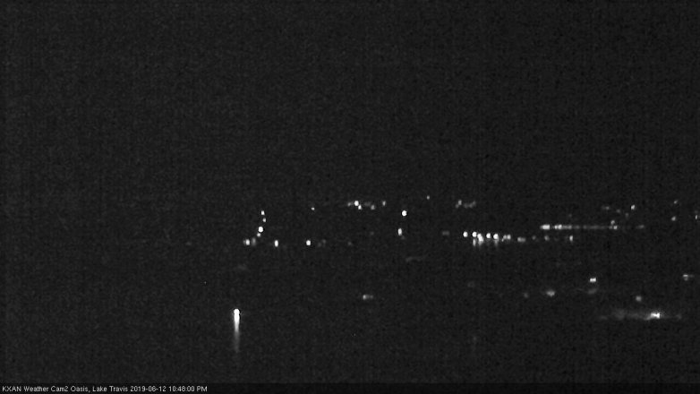 Lake Travis webcam, June 12, 2019 9:50 PM CT