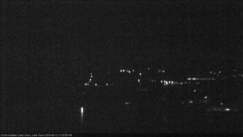Lake Travis webcam, June 12, 2019 10:05 PM CT