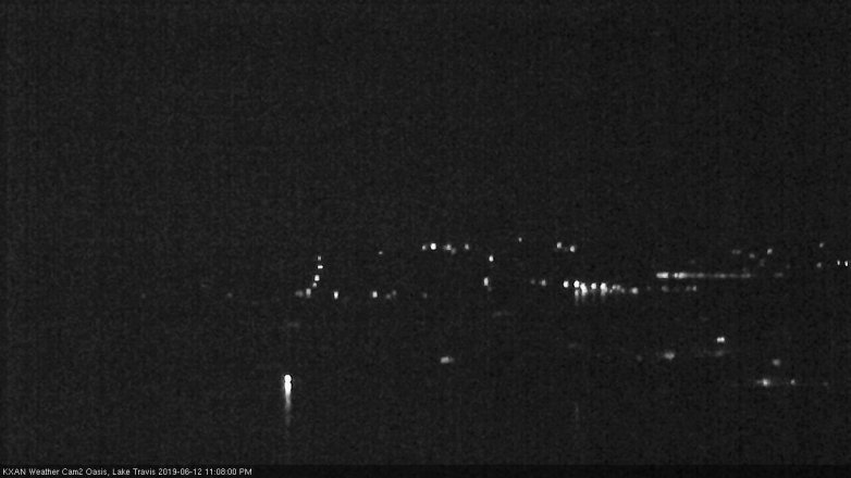 Lake Travis webcam, June 12, 2019 10:10 PM CT