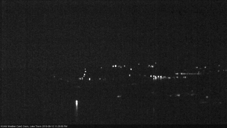 Lake Travis webcam, June 12, 2019 10:30 PM CT