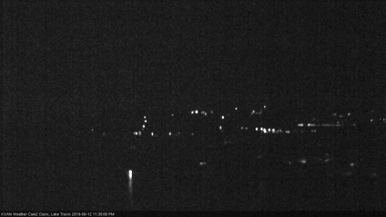 Lake Travis webcam, June 12, 2019 10:40 PM CT