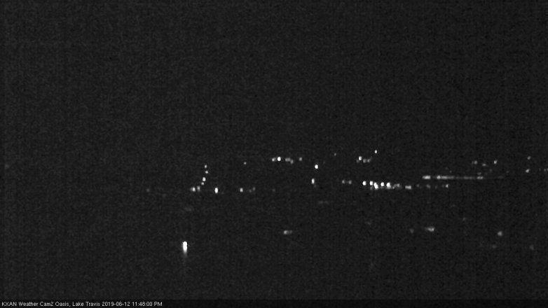 Lake Travis webcam, June 12, 2019 10:50 PM CT