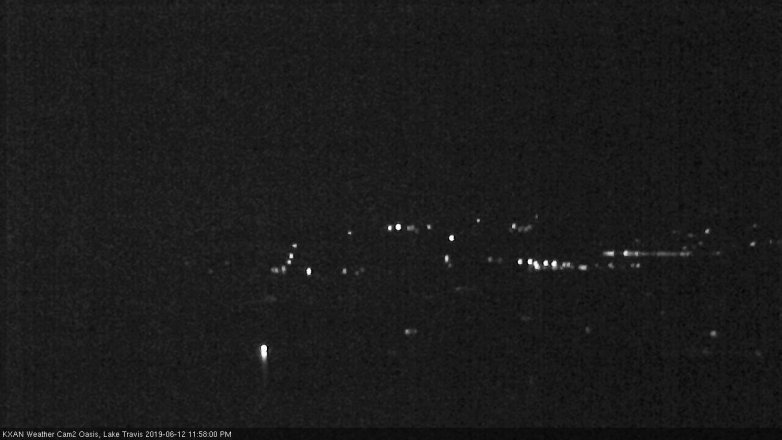 Lake Travis webcam, June 12, 2019 11:00 PM CT