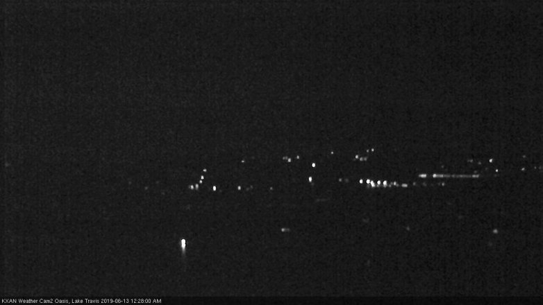 Lake Travis webcam, June 12, 2019 11:30 PM CT