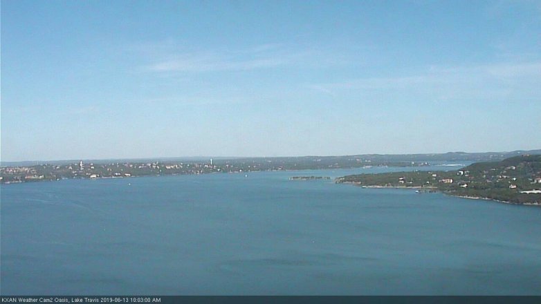 Lake Travis webcam, June 13, 2019 9:05 AM CT
