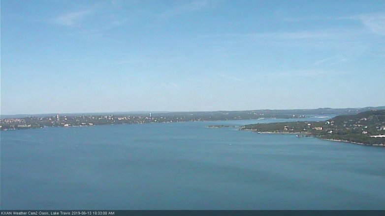 Lake Travis webcam, June 13, 2019 9:35 AM CT