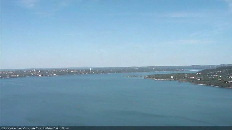 Lake Travis webcam, June 13, 2019 9:45 AM CT