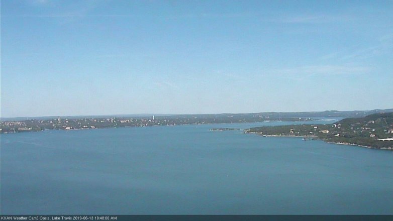 Lake Travis webcam, June 13, 2019 9:50 AM CT